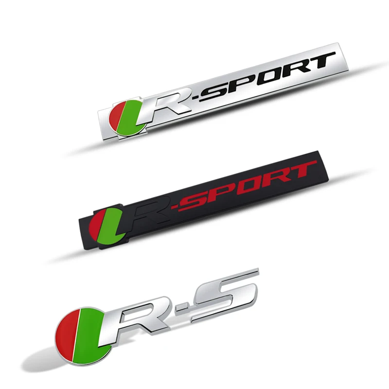 

Metal Car Sticker R SPORT Badge Trunk Body Emblem Decal For Jaguar F-Type E-Pace I-PACE XK XF XE XJ F-Pace X-Type S-Type