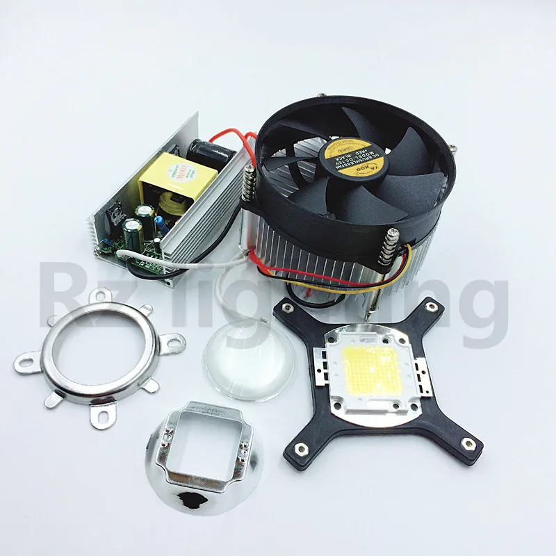 Светодиодный светильник высокой мощности 100 Вт белый радиатор светодиодный