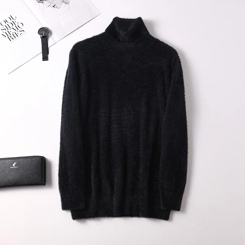 2019 Высокое качество женский свитер водолазка мягкие Джемперы Норка Кашемир