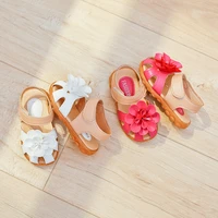baby girls with flower summer kids covered toes sandals drop shipping children fashion little princess cute flat beach sandals