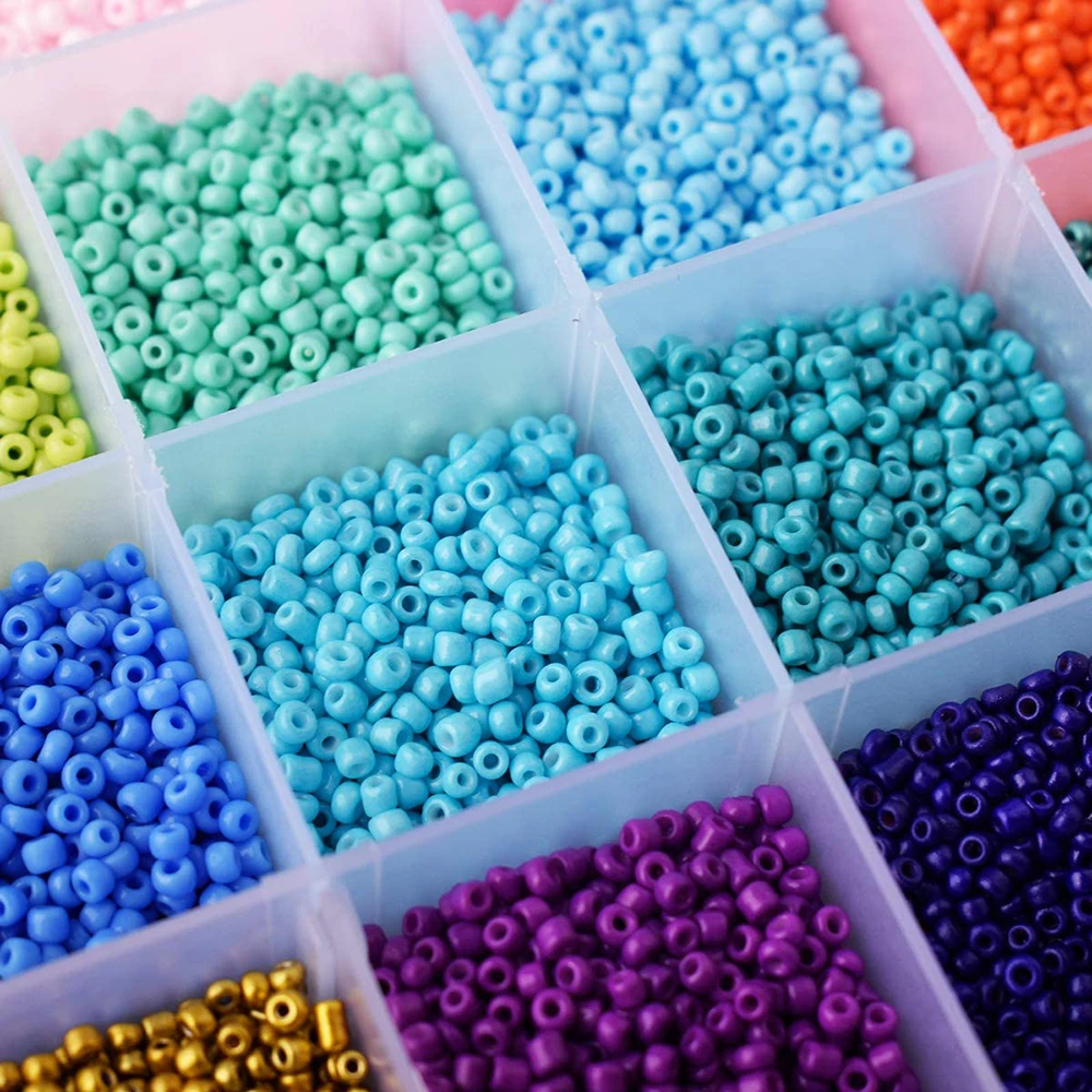 

2mm Mixed Color Pearlize Acrylic Beads Pearl Jewelry Making Hole 24 colors for Children Kids Attention training Bracelets make