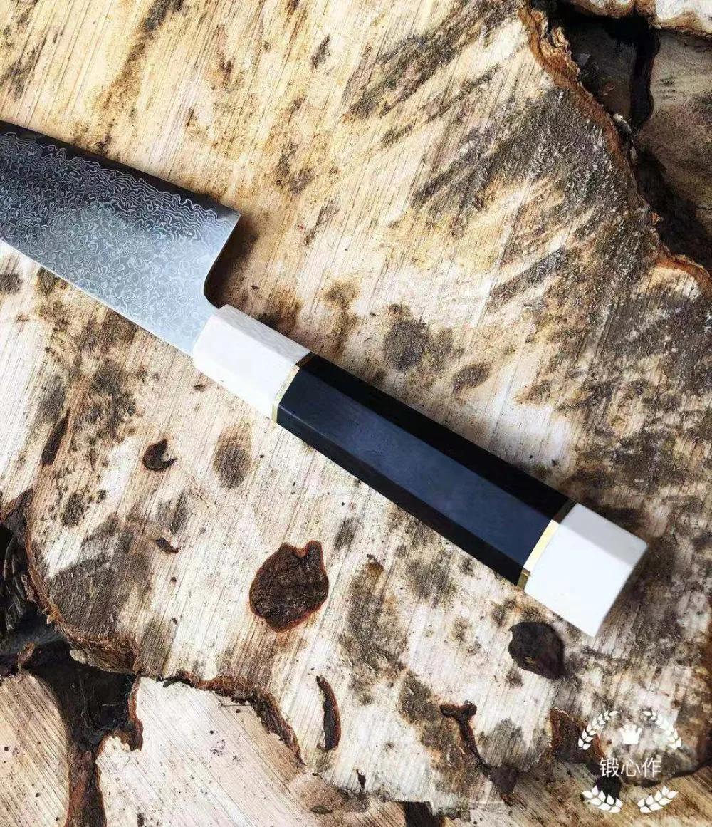 Дамасская сталь VG10 нож шеф-повара Gyuto инструмент для приготовления пищи meet Тесак японские кухонные ножи Набор черное дерево ручка острые