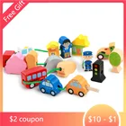 Деревянная детская развивающая игрушка для раннего развития, строительные блоки из больших частиц, игрушки из бисера, веревка для обучения, мелкое движение