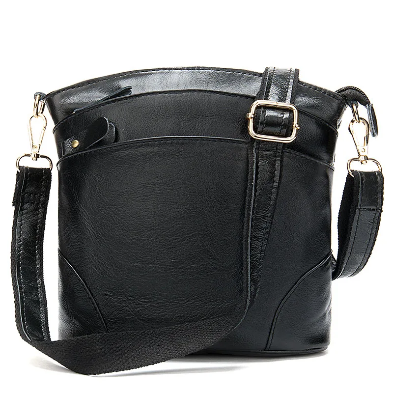 8363black WESTAL женские сумки сумка-Кроссбоди из натуральной кожи для женщин кожаная сумка женская Маленькая женская сумка через плечо/сумки-мессенджеры сумки 8363 - Цвет: 8363black