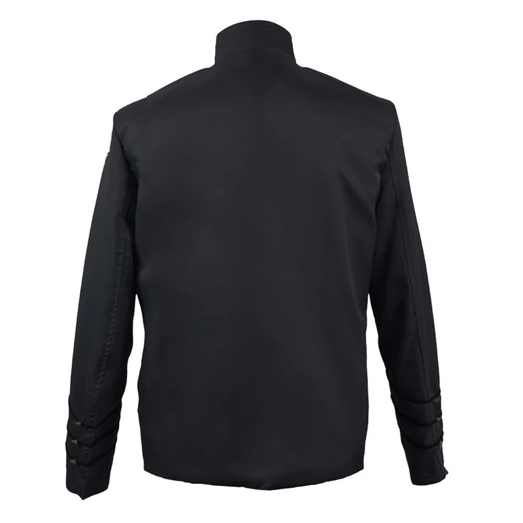 2019 готическое винтажное пальто Мужская Осенняя однотонная куртка мужская с