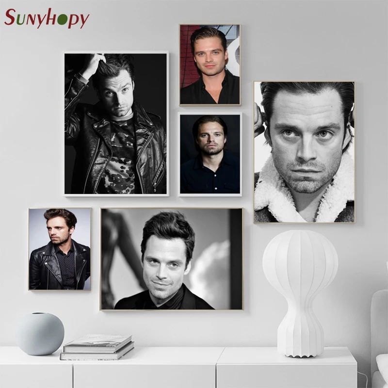 Поп-Арт картина высокое качество Себастьян Стэн холст постер стены Декор для