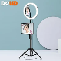 doled 10 led ring light with 63inch stand tablet phone holder for photographic video lighting selfie live stream photo studio