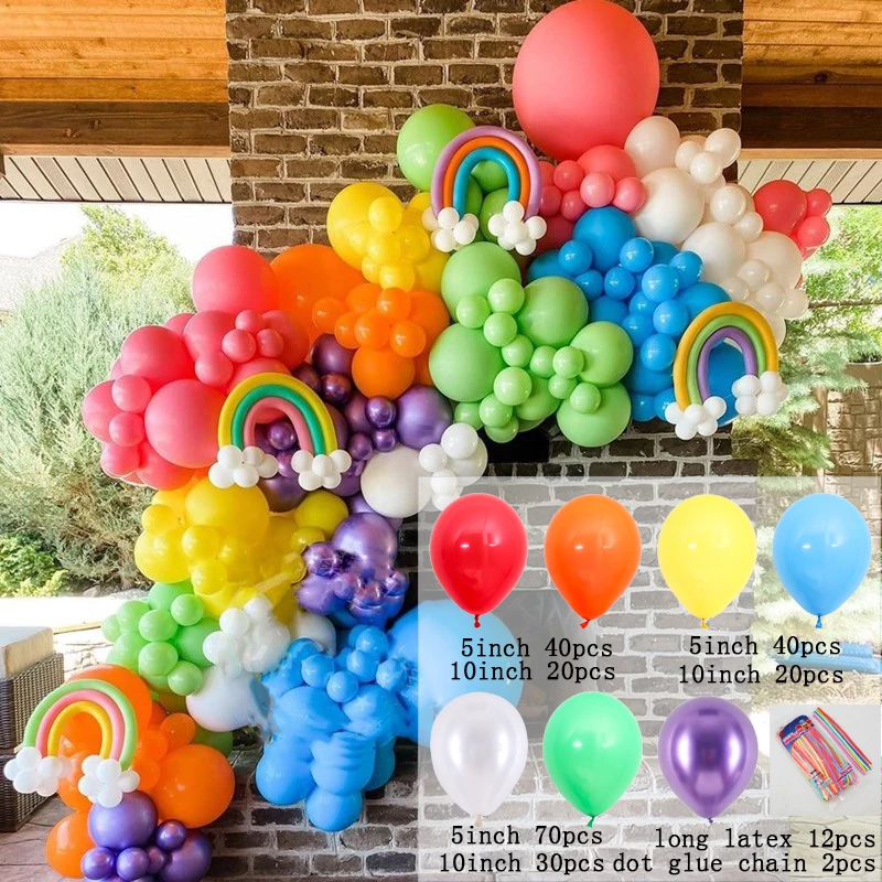 Шар-гирлянда из латекса 234 арочный комплект Свадебный на день рождения