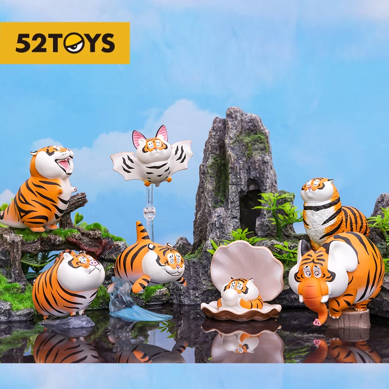 Original Variety Fat Tiger Series Blind Box Toy Figure Determined Style Cute Tiger Anime Character Gift Free Shipping