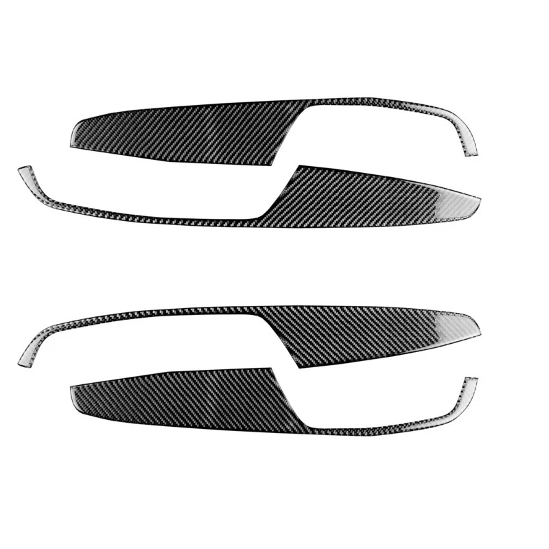 

Real carbon fiber door armrest panel decoration car control interior modification car accessories Fit For Audi A4 B9 2017-2019