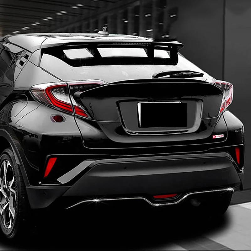 

Car Styling 1PCS Red Plastic Rear Tail Brake Lamp Reflector Panel Cover Trim for Toyota C-HR CHR 2016-2020