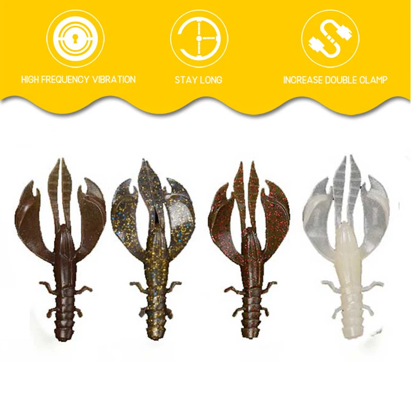 Воблеры 5 шт./партия Мягкая приманка для рыбалки искусственная креветка 89 мм 6 3 г