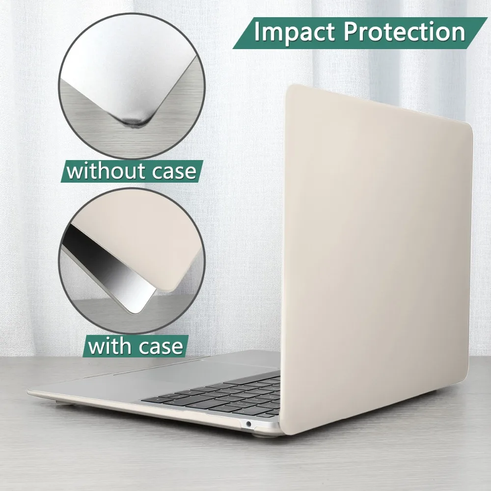 Прорезиненный матовый чехол для ноутбука Macbook Air 13 Mac Book retina Pro 13 1" Touch bar A1989 A1990+ чехол для клавиатуры