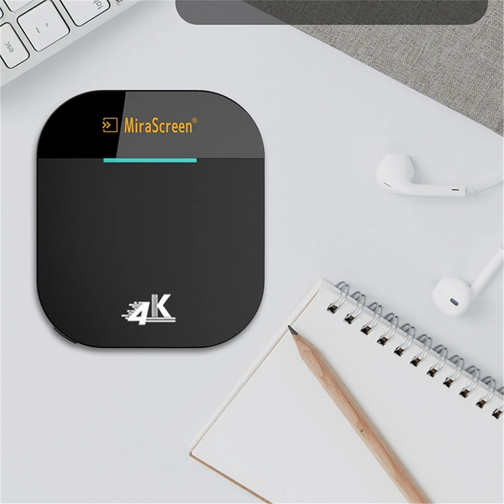 

G5 Plus Wireless Display Receiver 2.4GHz&5GHz Dual-frequency Wireless Dongle with 4K/1080p Image Quality Plug and Play Black