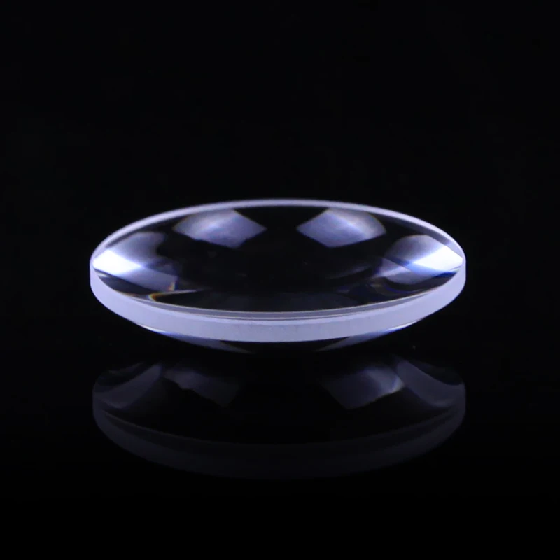 Оптическая плоская выпуклая линза диаметром 50 мм фокусное расстояние 80 ZF2