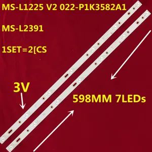 2PCS 598mm LED Strip 7 lamp For 32'' TV MS-2392 LT-32DE75 LE-3229N MS-L1225 V2 022-P1K3582A1 LED320E10 CX315DLEDM 18MJ400C72S01