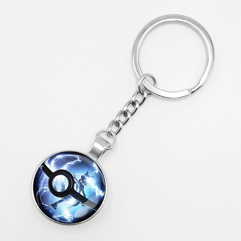1 Горячее предложение! Распродажа! Ретро мини-сквиртл Eevee Vulpix простой аниме покемон го брелок пикачу стеклянный карманный монстр-брелок подвеска - Цвет: 1