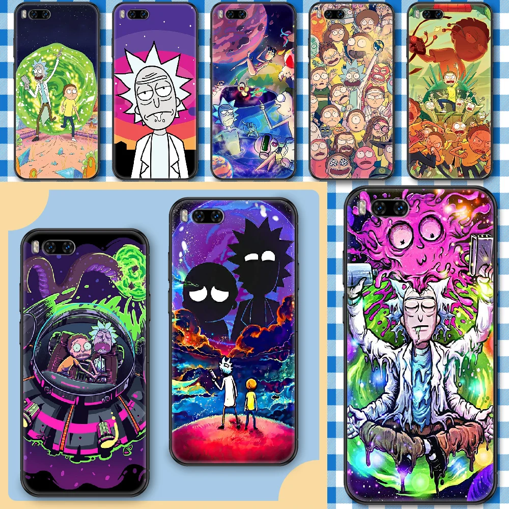 

Cartoon M-Morti Cool R-RicK Phone Case For Xiaomi Mi Note 8 9 10 11 9T 10T A3 Lite Pro Ultra black fashion shell luxury funda