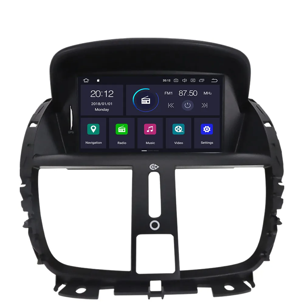 Android 10 0 64G PX6 GPS навигация для Peugeot 207 2008-2014 Авто Радио стерео автомобиль CD DVD
