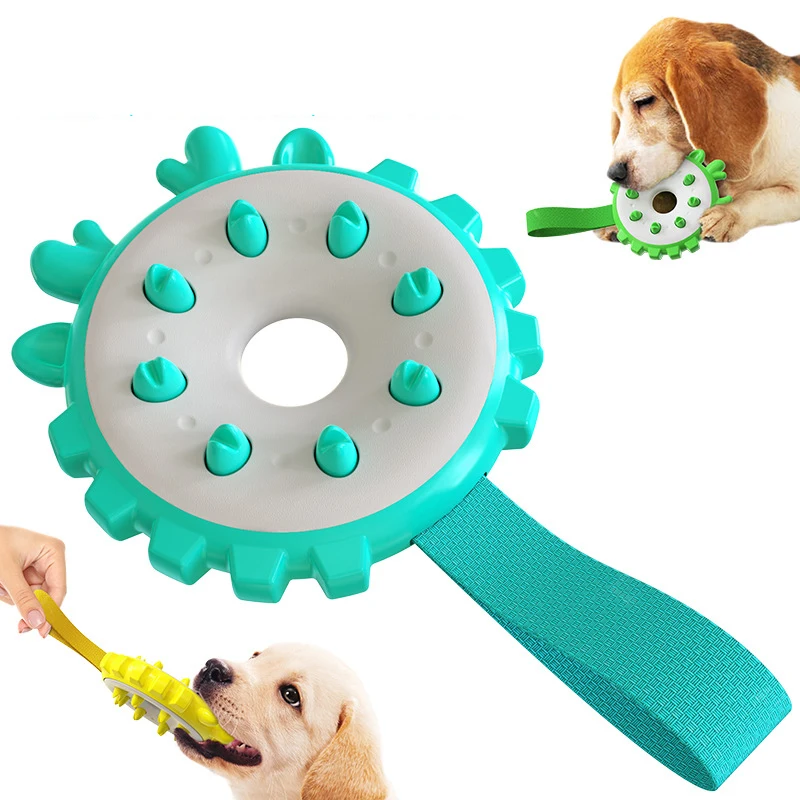 

Dog Toys Saucer Interactive Dog Toys Ball Pet Traning Toys Chasing Playing Chewing Dog Treat Ball Puppy Pet Flying Discs Labrado