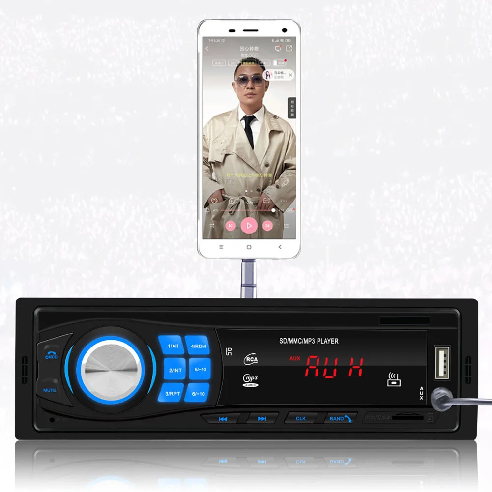 1pc Bluetooth 5.0 Audio Receiver AUX Stereo Car Transmitter Adapter Handsfree Call USB SD MMC Port Support FM | Автомобили и