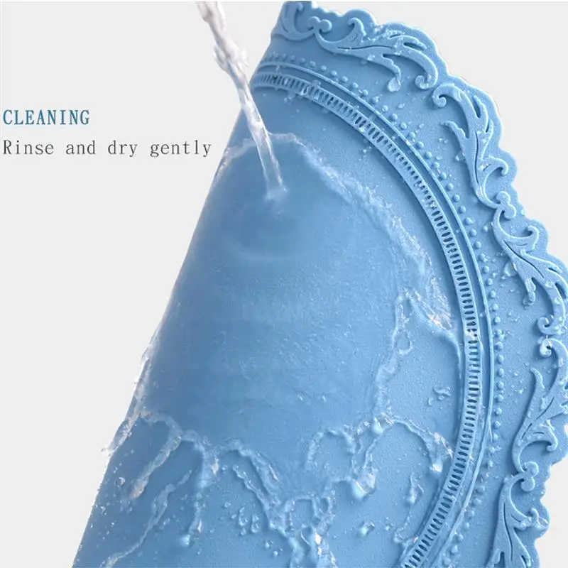 

European Style Silicone Macrame Cup Embossed Heat Insulation Pattern Table Mats 34cm Round Heat Resistant Mat Drink Cup Coasters