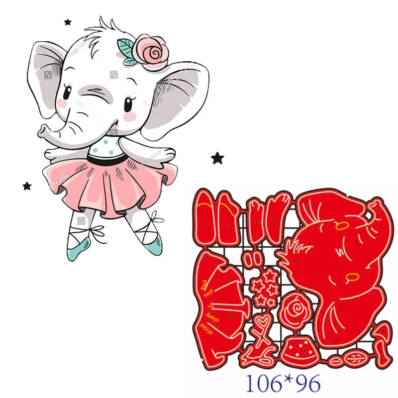 

Металлические резные штампы животных DIY Скрапбукинг Декоративные бумажные карточки ремесло тиснение