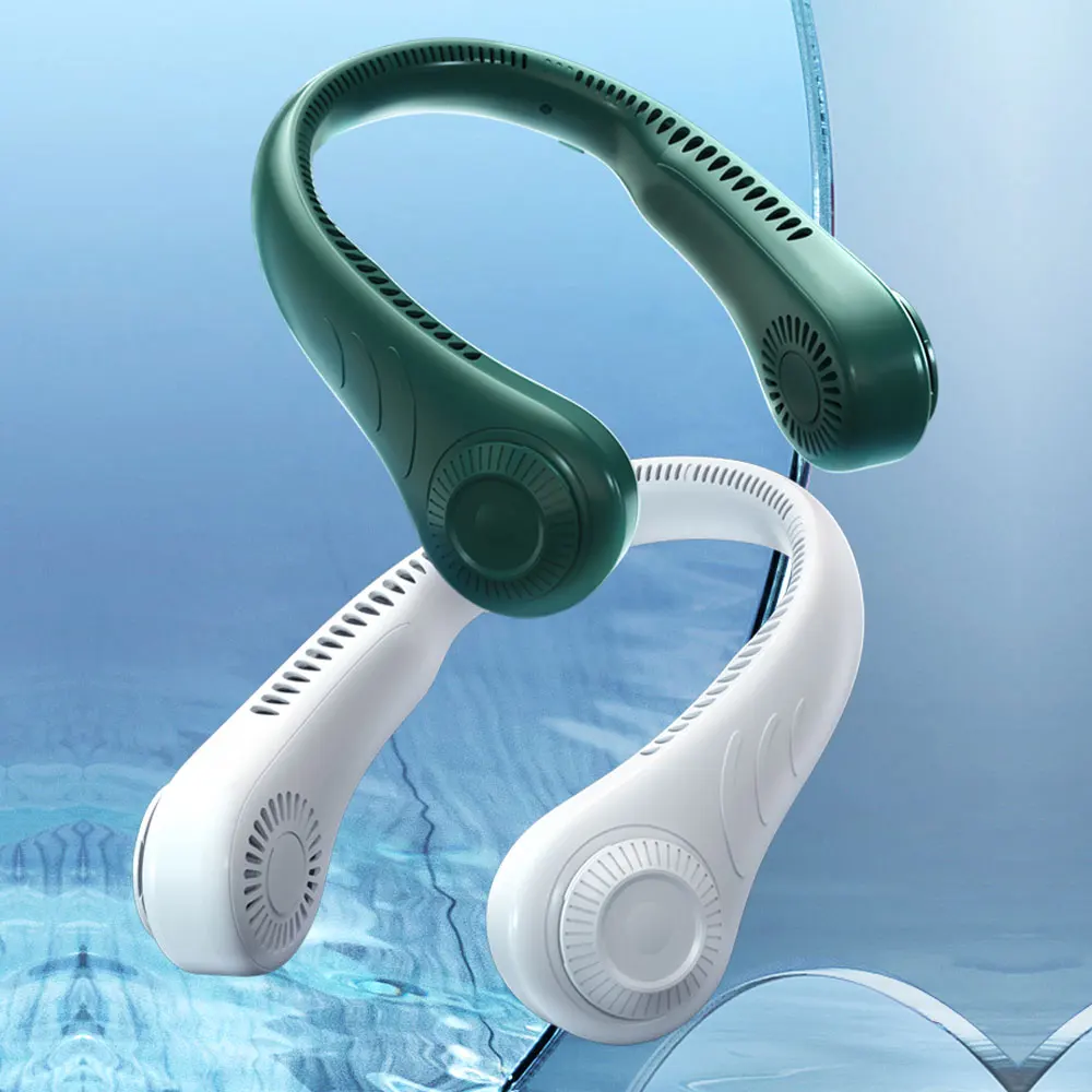 Kopen Lui Opknoping Hals Fan Mute Outdoor Sport Usb Kleine Ventilator Geen Blad Opknoping Hals Mini Draagbare 360 Graden Lazy Nekband