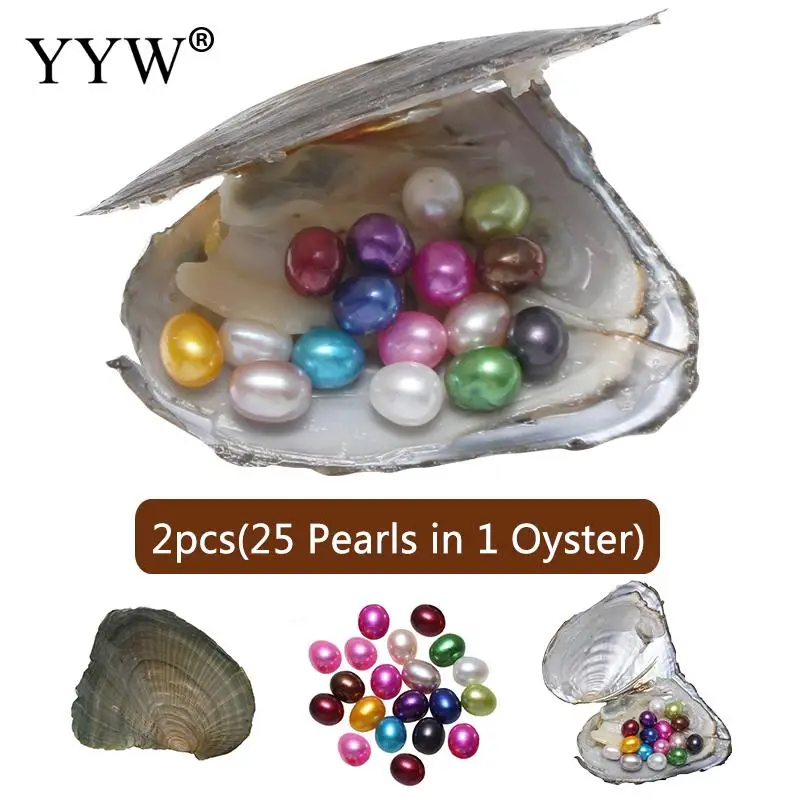 

2 шт./лот 7-8 мм Oyster Pearl пресноводный жемчуг рисовый смешанные цвета Love Wish Pearl Oyster бусины для самостоятельного изготовления ювелирных изделий
