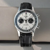 limited edition official pilot mechanical watch chronograph st19 original military 40mm men wristwatch mechanical panda watches