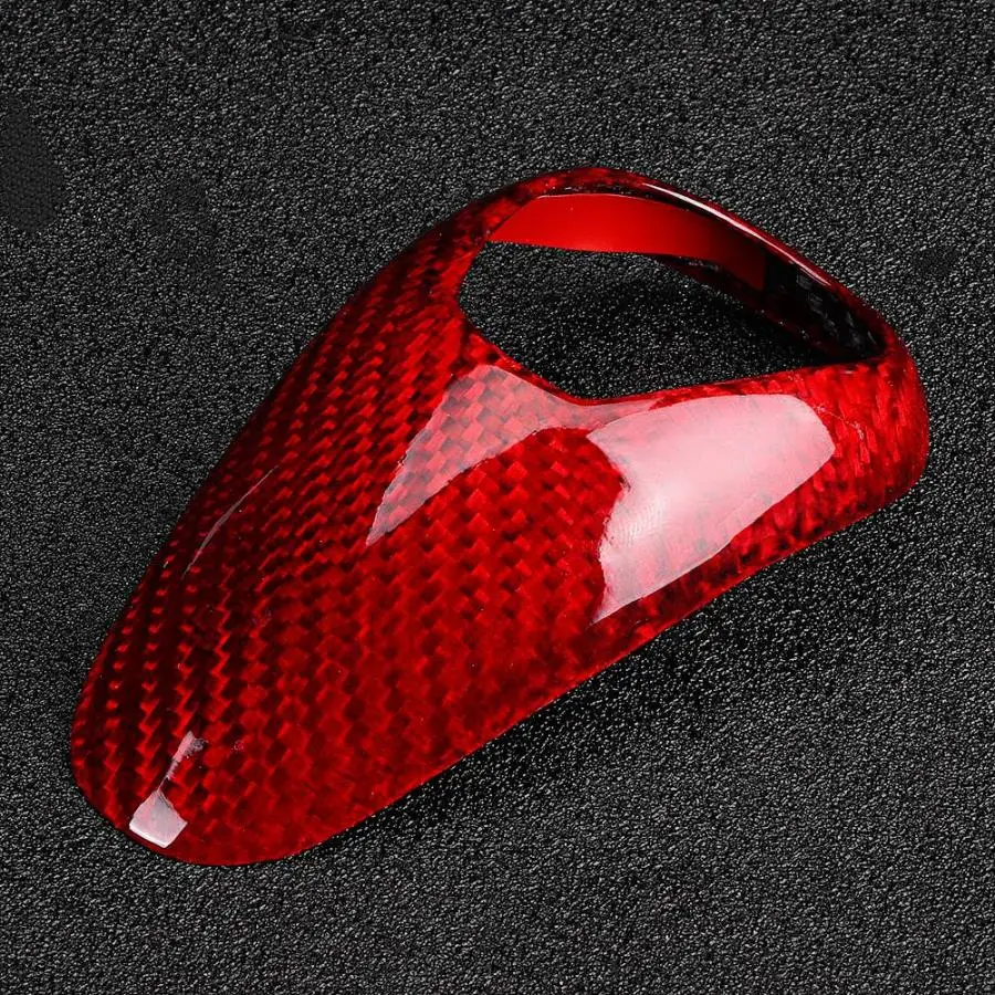 Gear Shift Collars Red Carbon Fiber Knob Cover Trim Fits for M2 M3 M4 M5 X5M X6M Car Accessories | Автомобили и мотоциклы