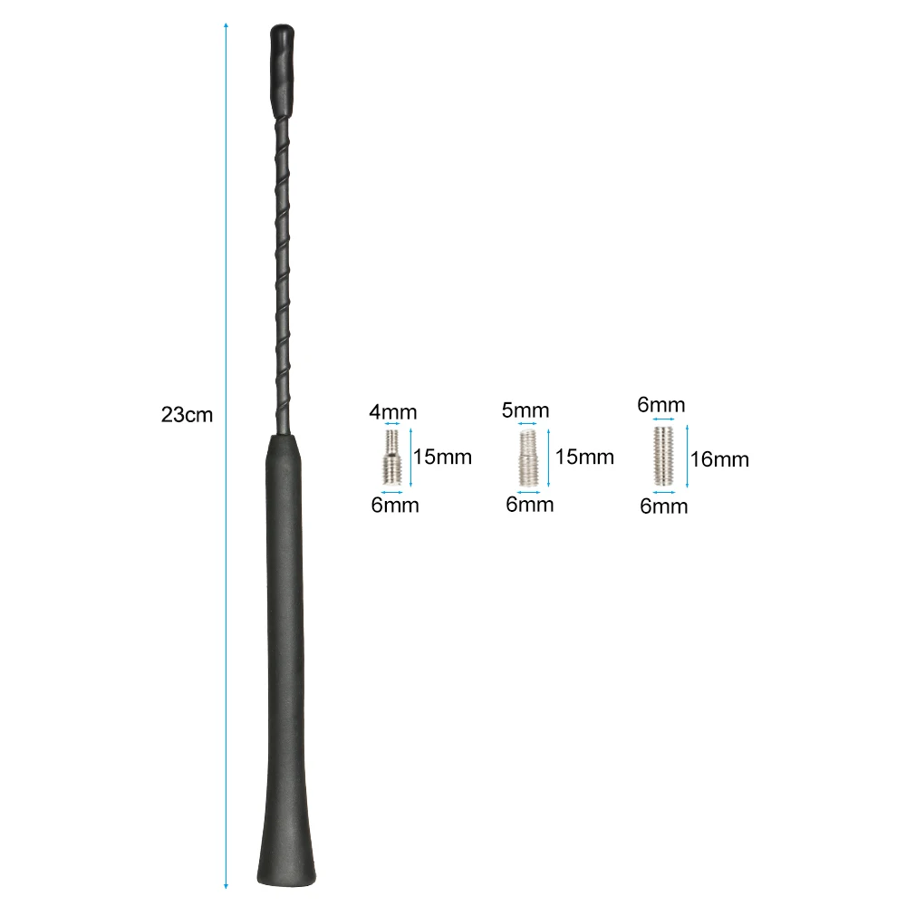9 дюймов Замена автомобиля Радио Стерео антенна Sting мачты антенны черный + 3 *