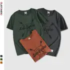 Мужская футболка с рисунком GUSTOMERD, уличная одежда в стиле Харадзюку из 100% хлопка, с коротким рукавом и круглым вырезом, летние высококачественные футболки