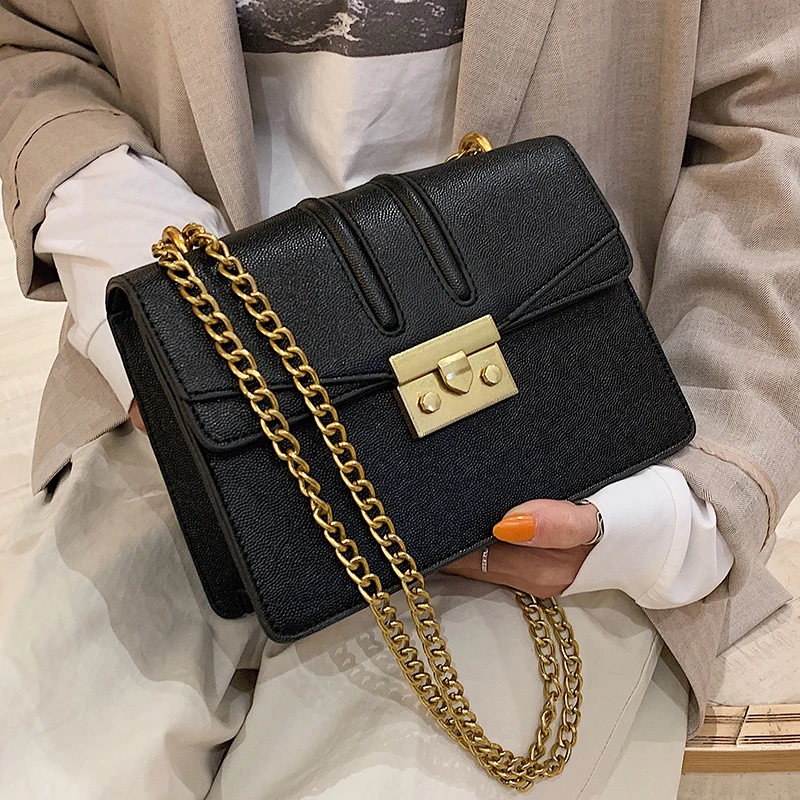 

Advanced Feeling Bag Foreign Style Women Bag New Fashion Korean Version Joker Simple Chic Chain Cross-Body Bag