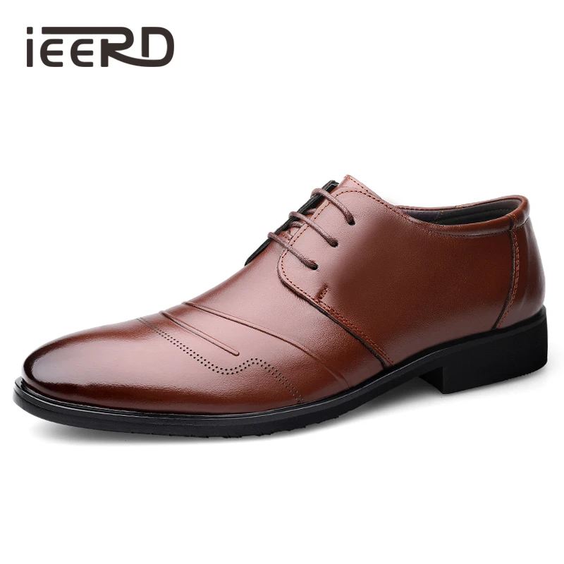 IEERD модельные туфли в деловом стиле Мужская официальная обувь мягкие мужские