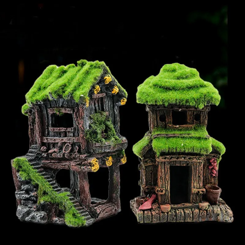 Аквариумное украшение имитация домика аквариумное ландшафтное античное