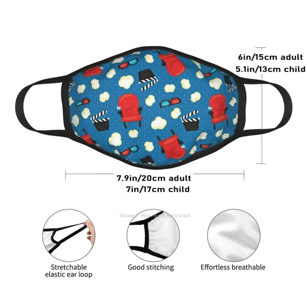 Сиденья для кинотеатра попкорн езда на велосипеде охота пеший туризм маска рта