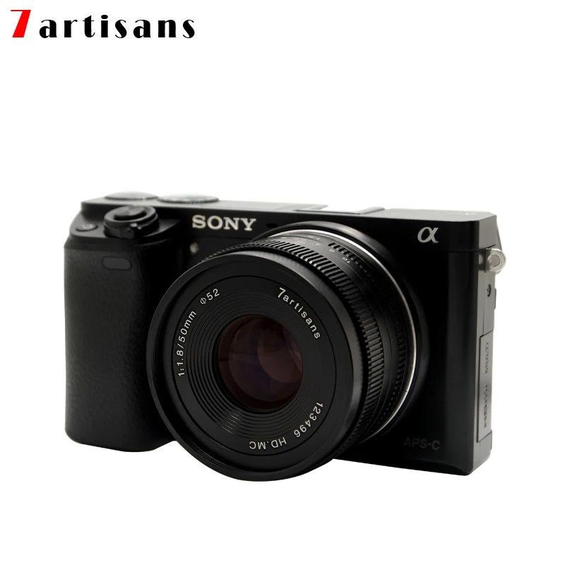 

7artisans 50mm F1.8 Lens Large Aperture Portrait Manual Focus Micro Camera Lens for Canon eos-m Mount E-Mount Fuji FX-Amount