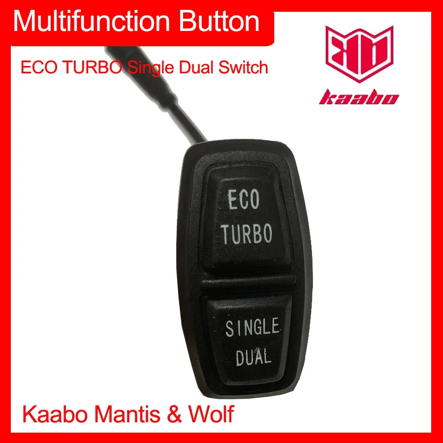 

Switch ECO TURBO Single Dual Switch Multifunction Button For Kaabo Electric Scooter Mantis Wolf Warrior