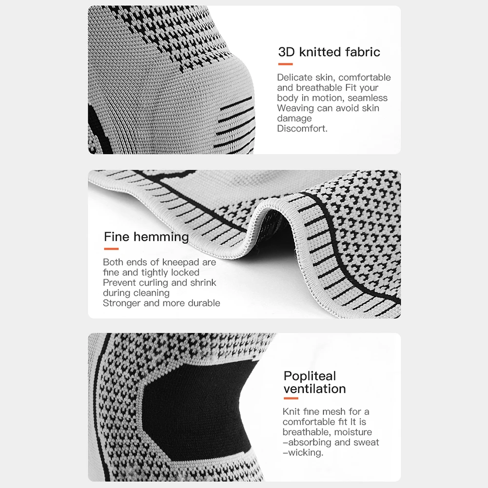 Спортивные Компрессионные наколенники трикотажные детали 1 шт. дышащие для