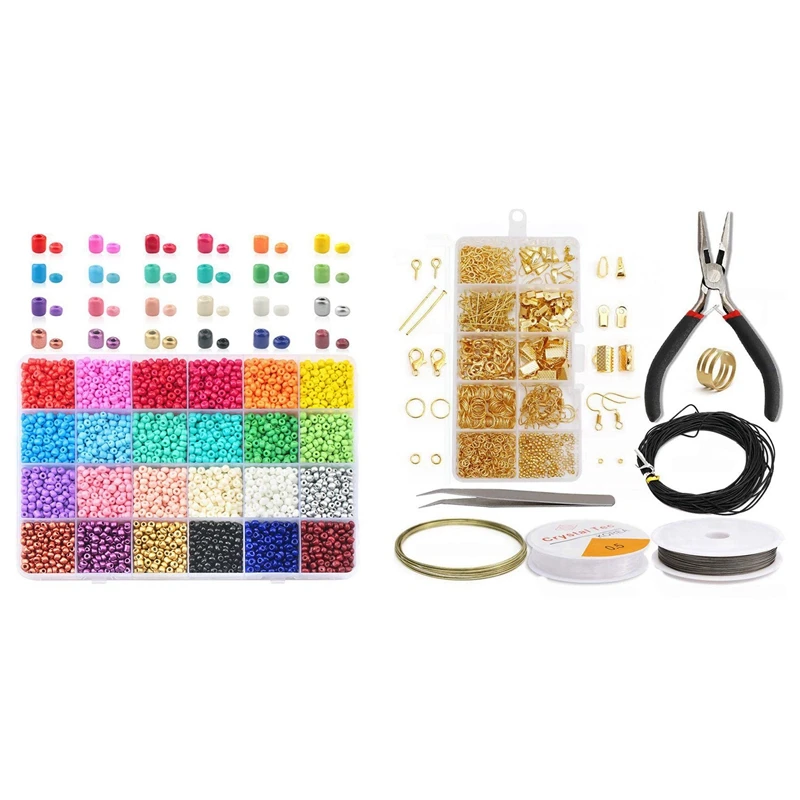 

Набор из сережек и плоскогубцев, 24 цвета