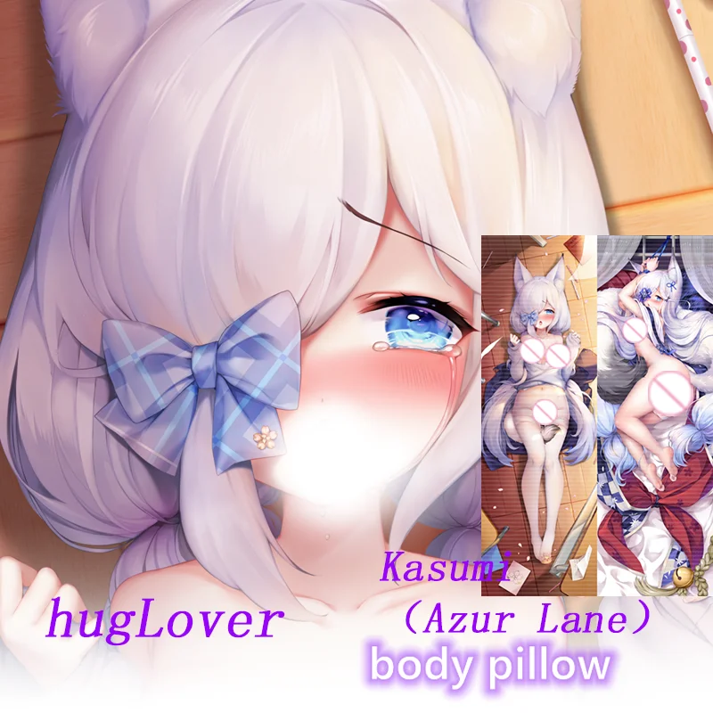 Подушка для тела Dakimakura Аниме с ушками животных Kasumi (Bluetooth Lane) двухсторонняя