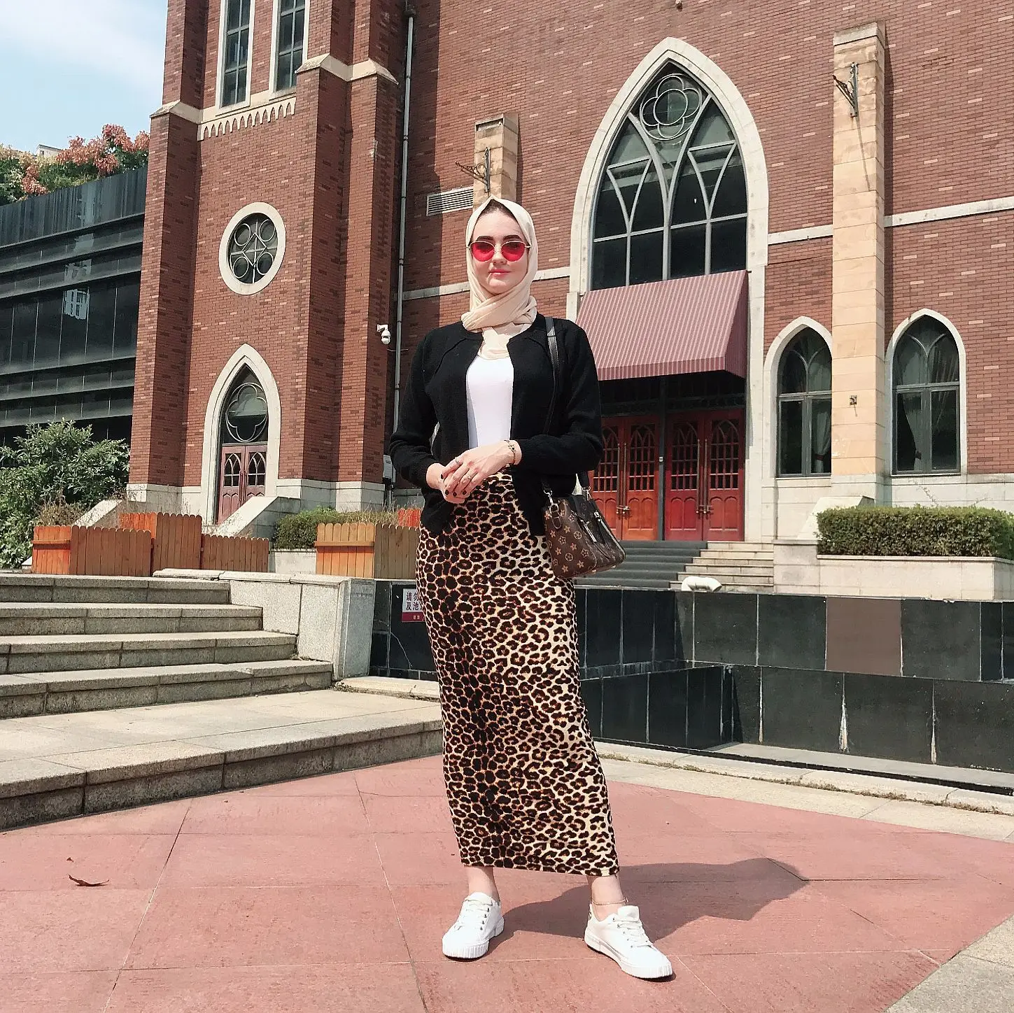 Юбка женская с леопардовым принтом модная эластичная облегающая длинная