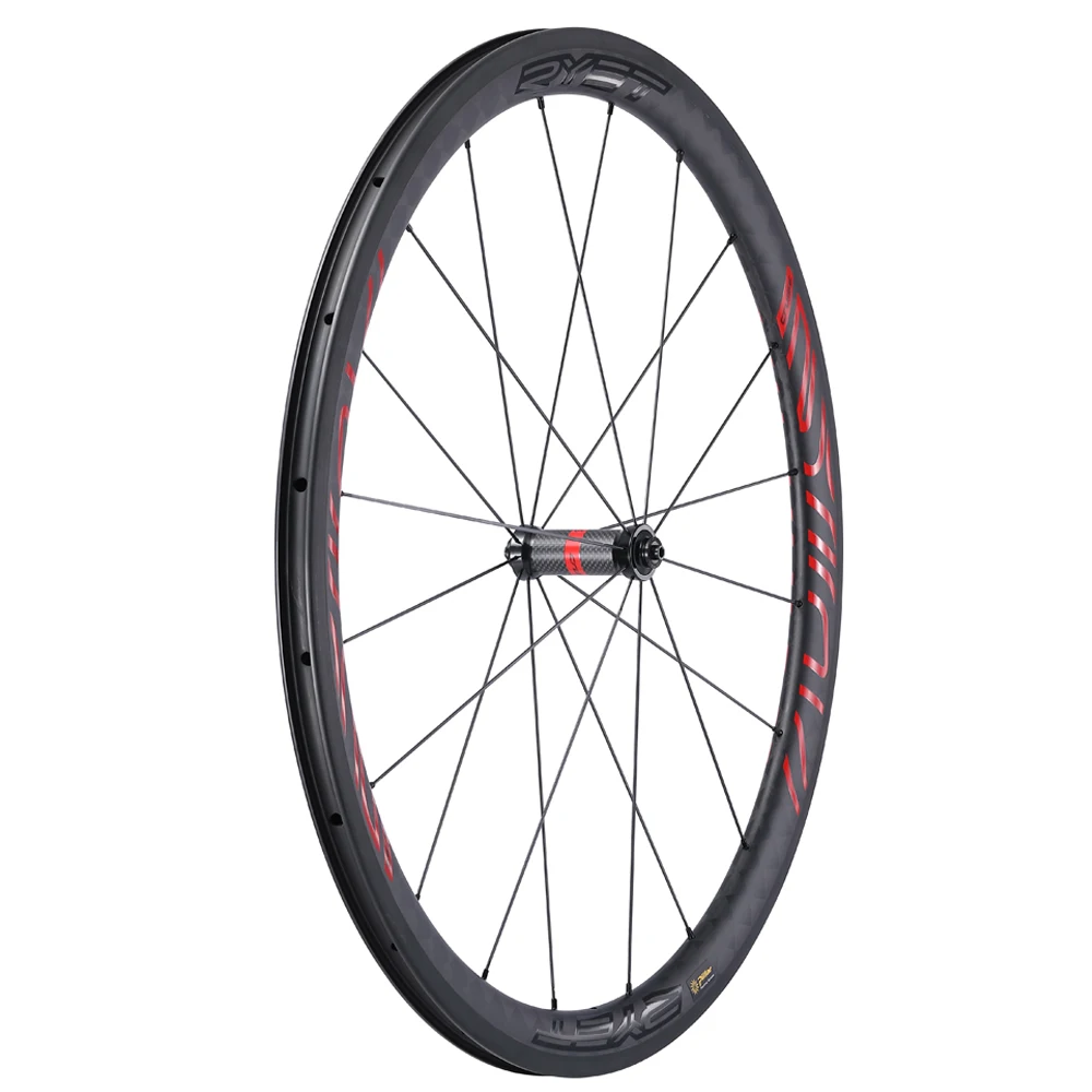 Verkaufen 700C Road Carbon Laufradsatz 35mm 40mm 45mm 50mm Carbon Fahrrad RĂ€der Klammer Rennrad RĂ€der RYET RADSĂTZE