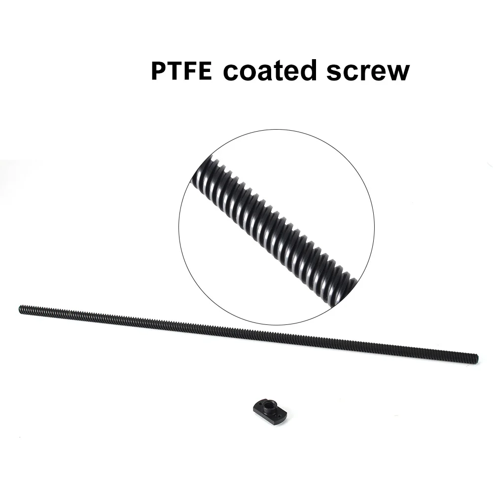 Т8 ПТФЭ Teflonto свинцовый винт 2 мм/8 мм с гайкой POM для Ender3 pro V2 Ender5 Sidewinder X1 VORON запчасти