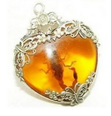 + 901 Горячая Распродажа Новая тибетская Серебряная Янтарная подвеска-Скорпион