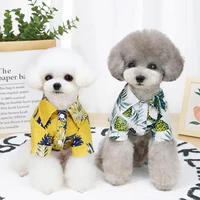 s xxl pet clothing hawaiian style coconut leaves designer cute printed shirt with short sleeve dog clothes things for dogs