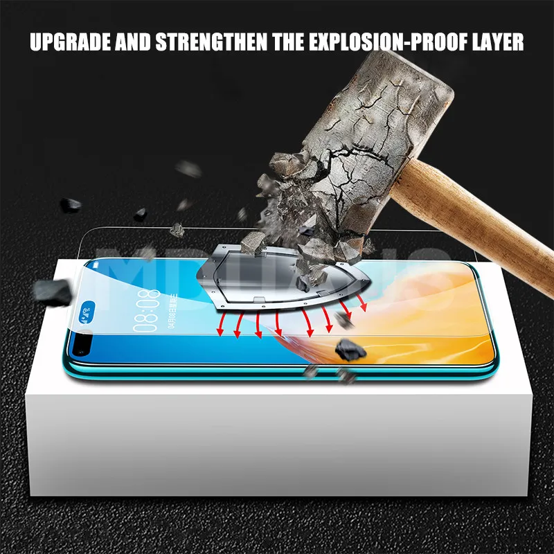 9H Anti-Burst Tempered Glass For Huawei P30 P40 Lite E Protective Screen Protector P20 Pro P10 Plus P Smart Z 2019 Glass Film images - 6