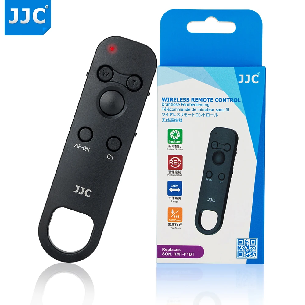 JJC RMT-P1BT Wireless Remote Control Controller for Sony a7m4 a7C a7SIII a7III a7RIII a7RIV a6600 a6400 DSC-RX0II DSC-RX100 VII