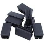 8 шт черные пластиковые прямоугольные заглушки, вставки 20 мм x 40 мм